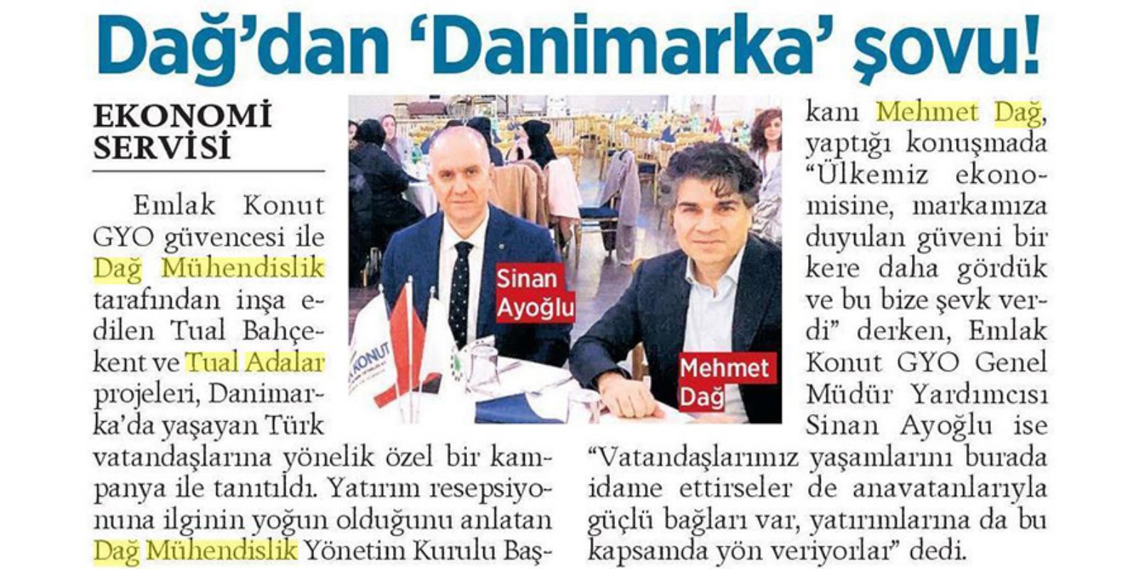 Dağ Mühendislik’ten Danimarka Şovu